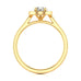 18ct Gold Halo Diamond Engagement Ring - Pear Shaped
