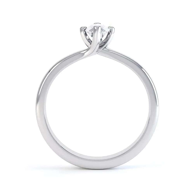 Marquise Cut Centre Stone, V claw, Diamond Engagement Ring with split shoulders