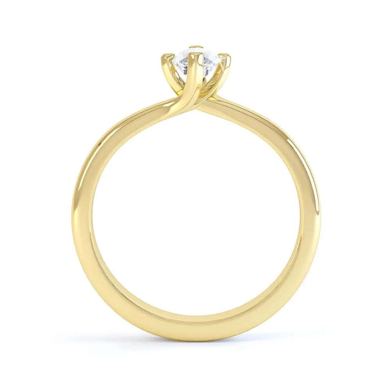 Marquise Cut Centre Stone, V claw, Diamond Engagement Ring with split shoulders