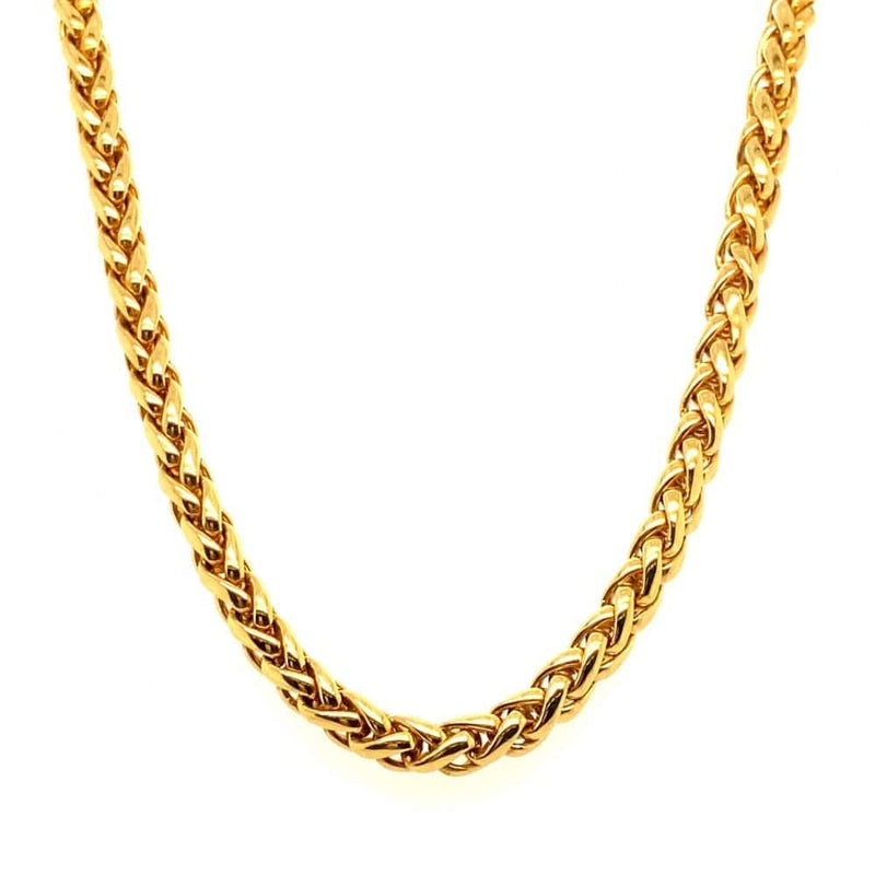 9ct Yellow Gold Spiga Chain (1mm)